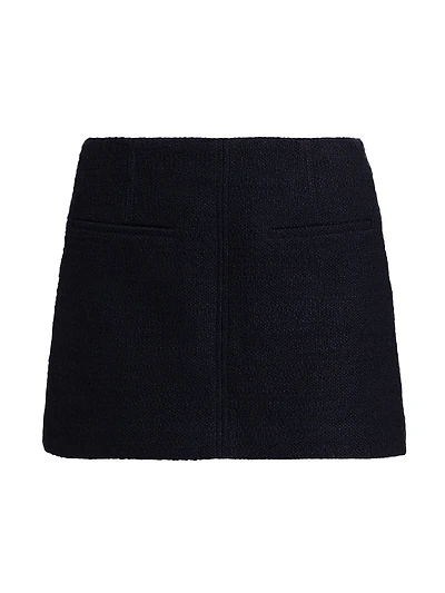 Cowan Bouclé A-Line Miniskirt
