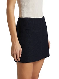 Cowan Bouclé A-Line Miniskirt