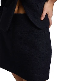 Cowan Bouclé A-Line Miniskirt