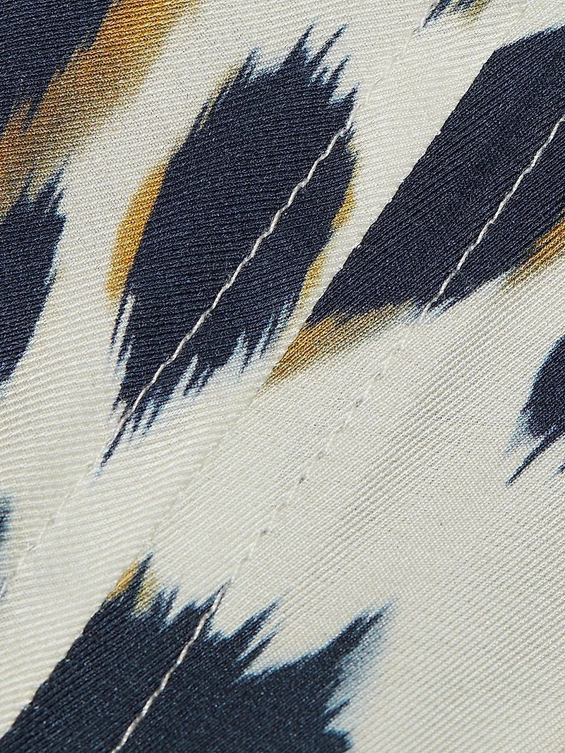 Rem Printed Twist Midi-Dress