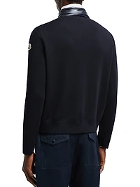 Down-Filled Wool Cardigan