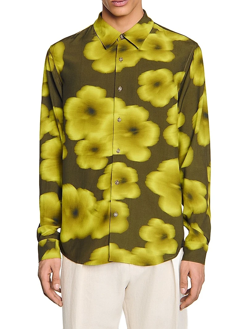 Loose-Fit Floral Shirt