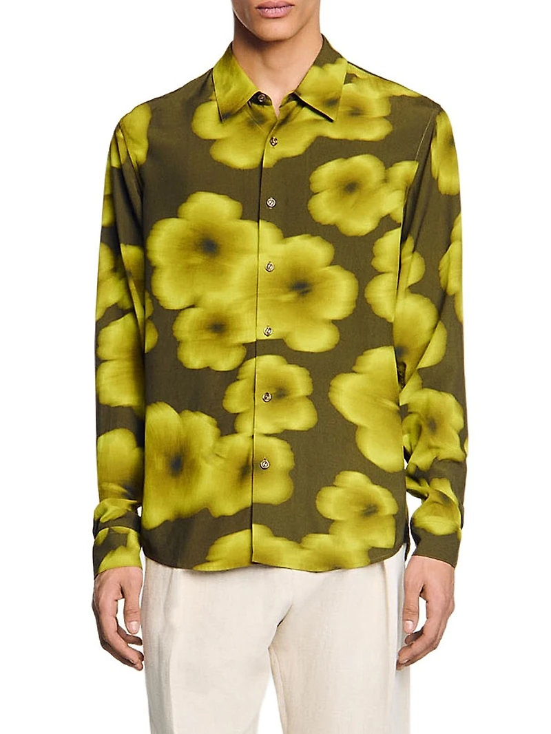 Loose-Fit Floral Shirt