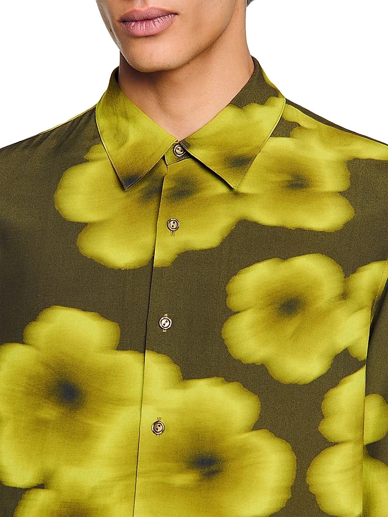 Loose-Fit Floral Shirt