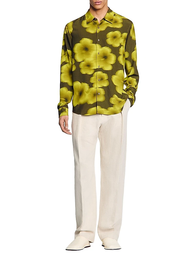 Loose-Fit Floral Shirt