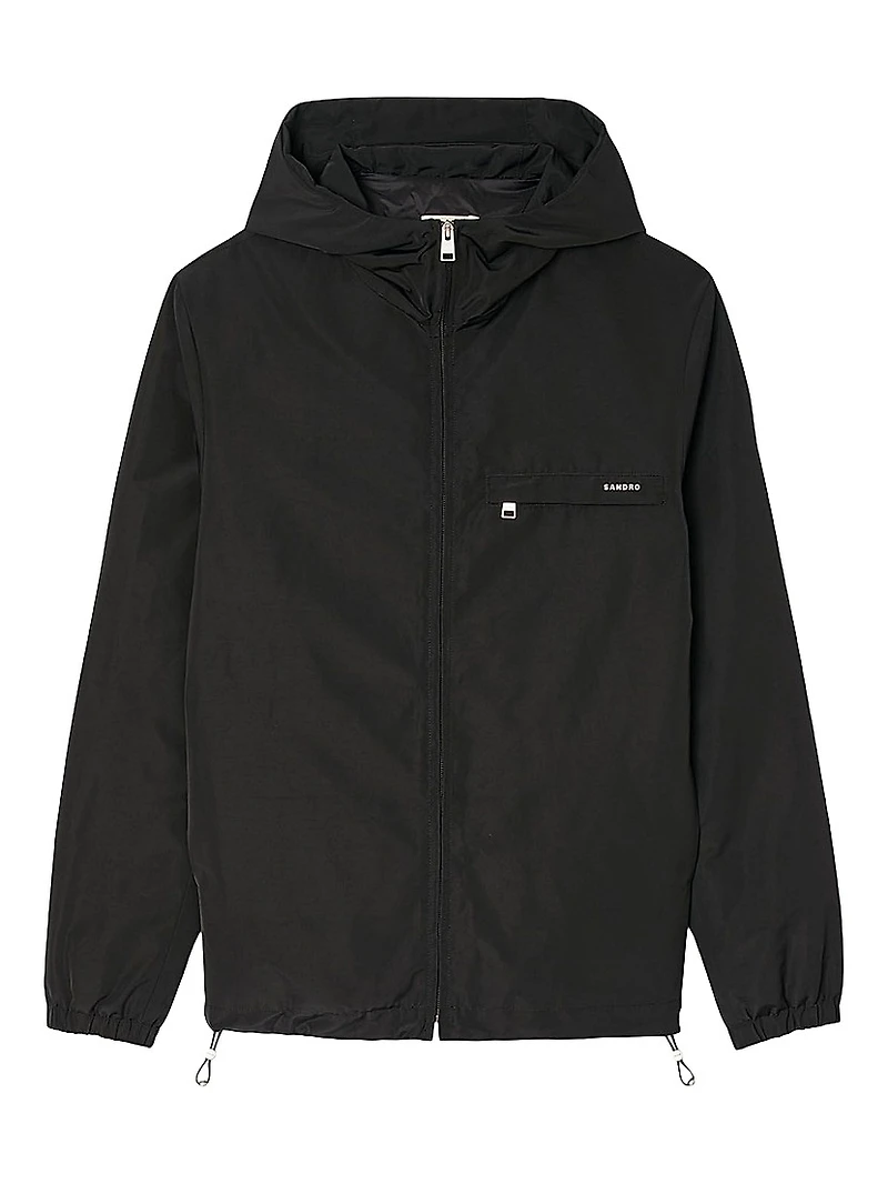 Nylon Windbreaker Jacket