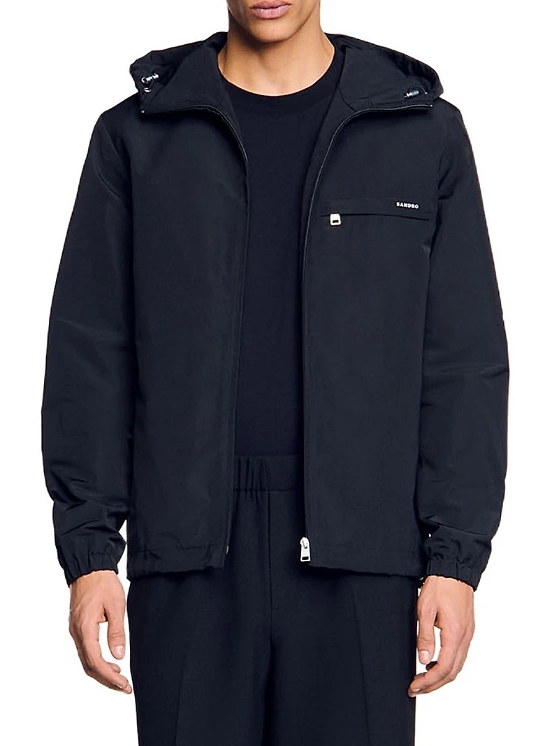 Nylon Windbreaker Jacket
