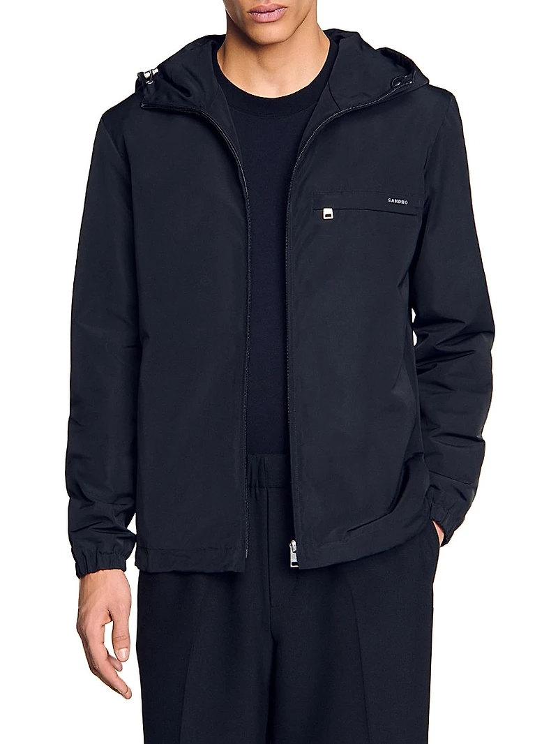 Nylon Windbreaker Jacket