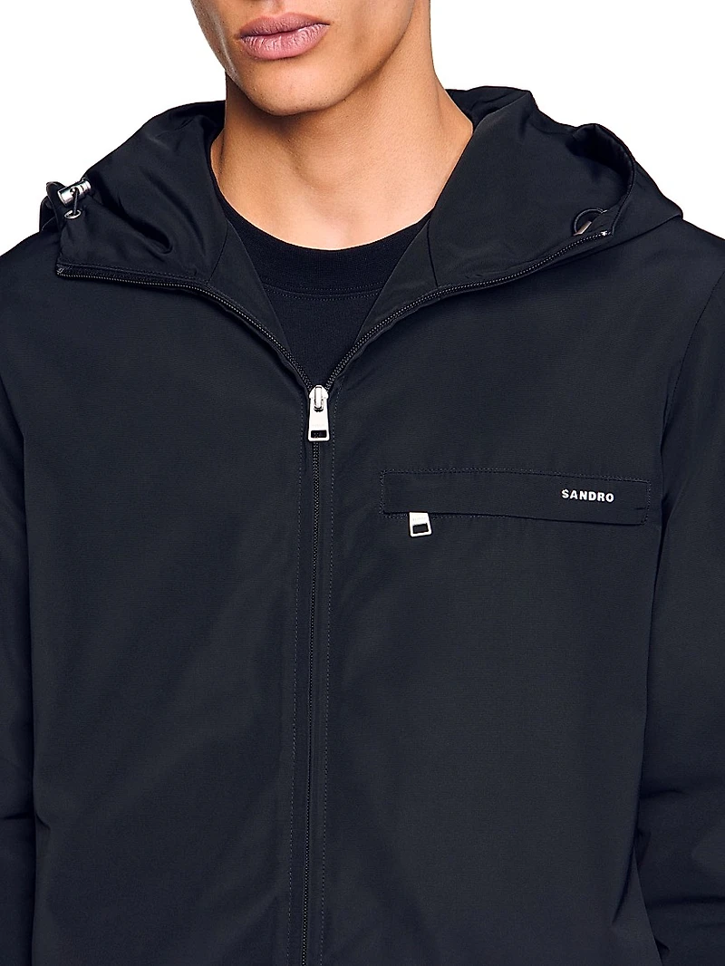 Nylon Windbreaker Jacket