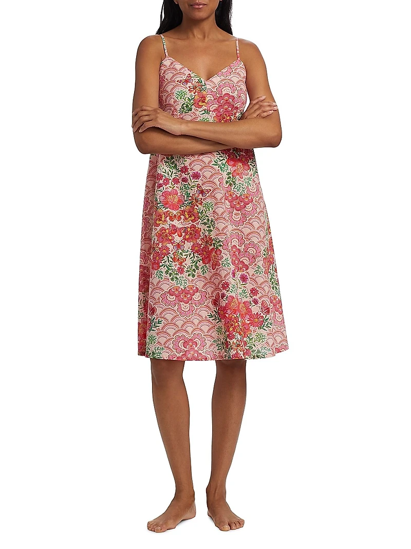 Mariposa Floral Cotton Sleep Dress