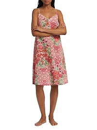 Mariposa Floral Cotton Sleep Dress