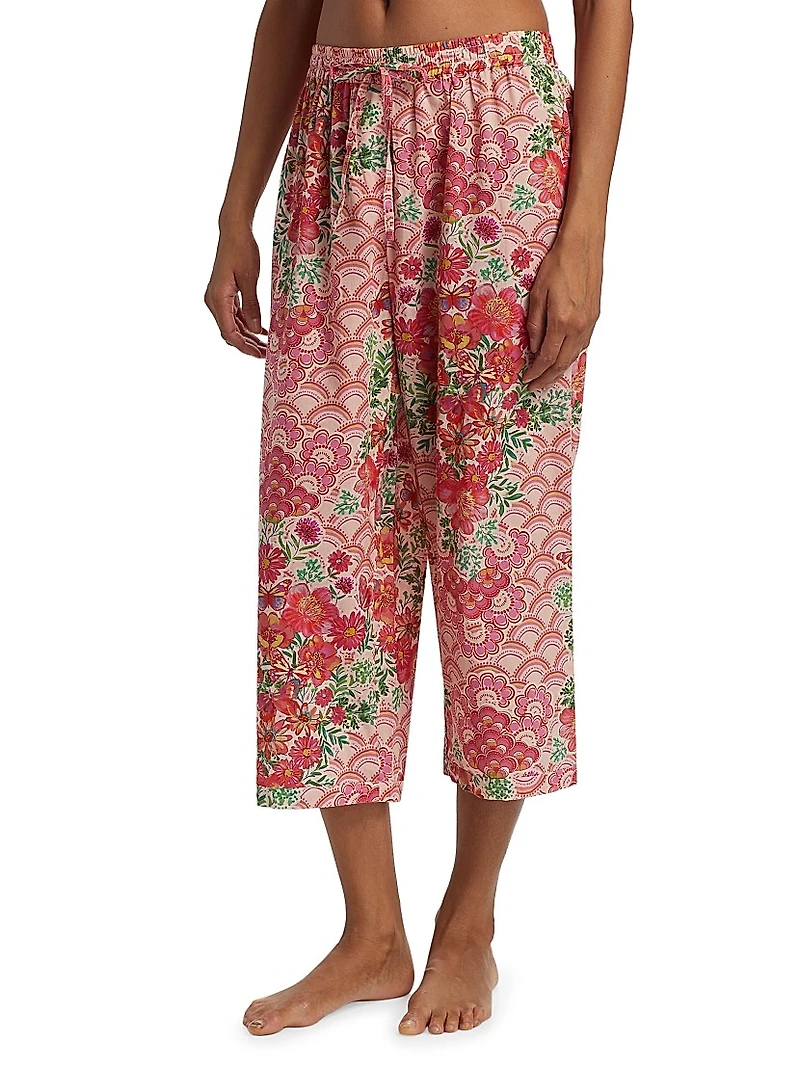 Mariposa Floral Cotton Pajamas