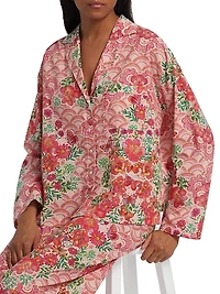 Mariposa Floral Cotton Pajamas