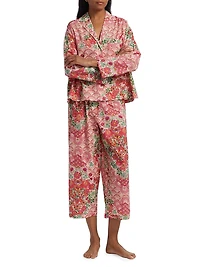Mariposa Floral Cotton Pajamas
