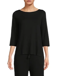 Soft Touch Pleated Back Top