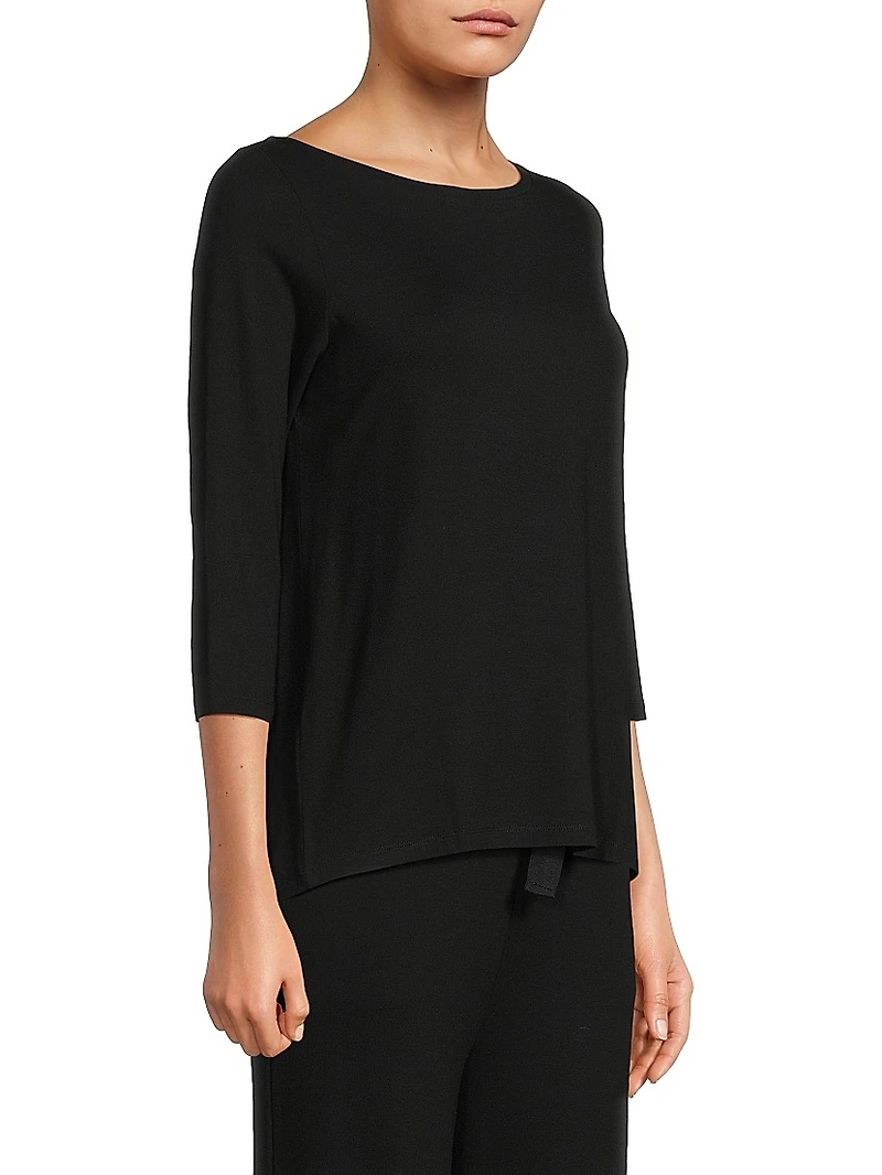 Soft Touch Pleated Back Top