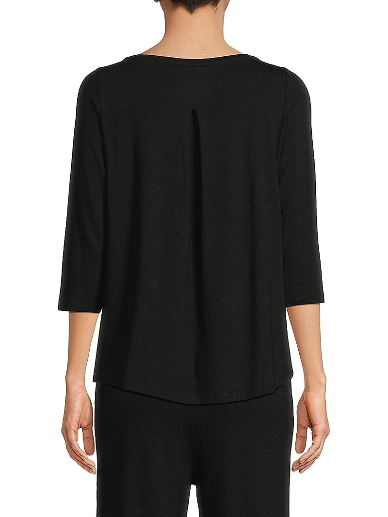 Soft Touch Pleated Back Top