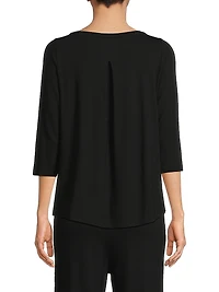 Soft Touch Pleated Back Top