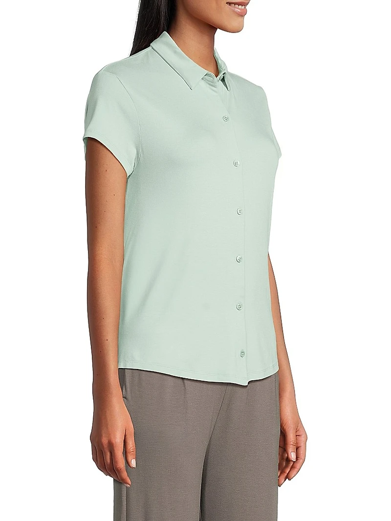 Soft Touch Pleated Back Shirt