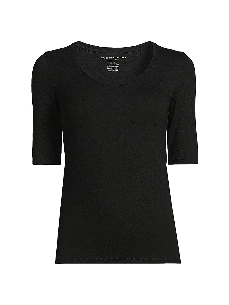 Soft Touch Scoopneck Top