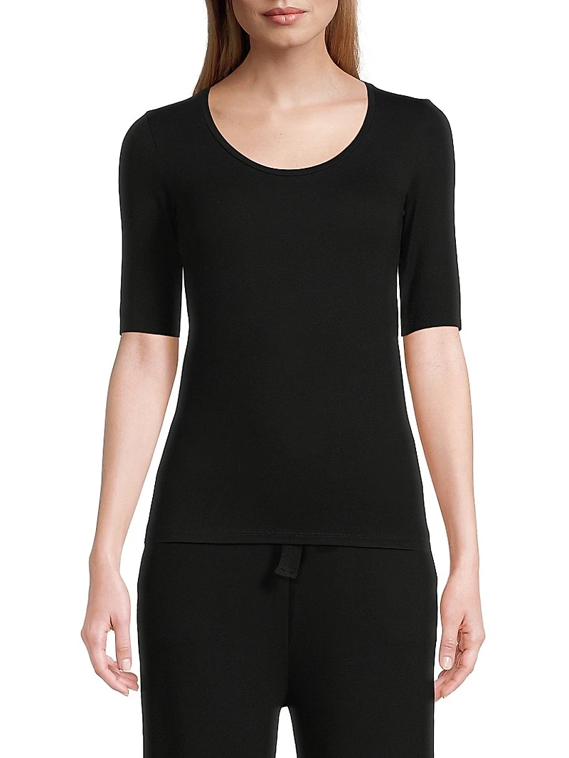 Soft Touch Scoopneck Top