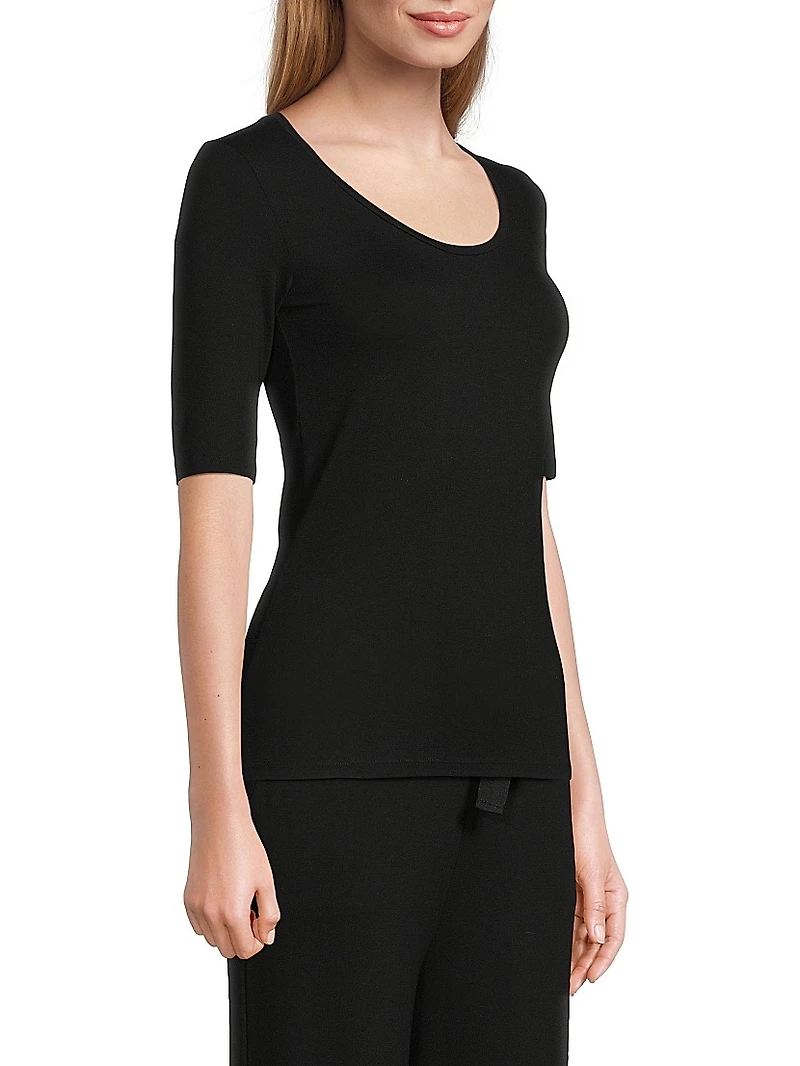 Soft Touch Scoopneck Top