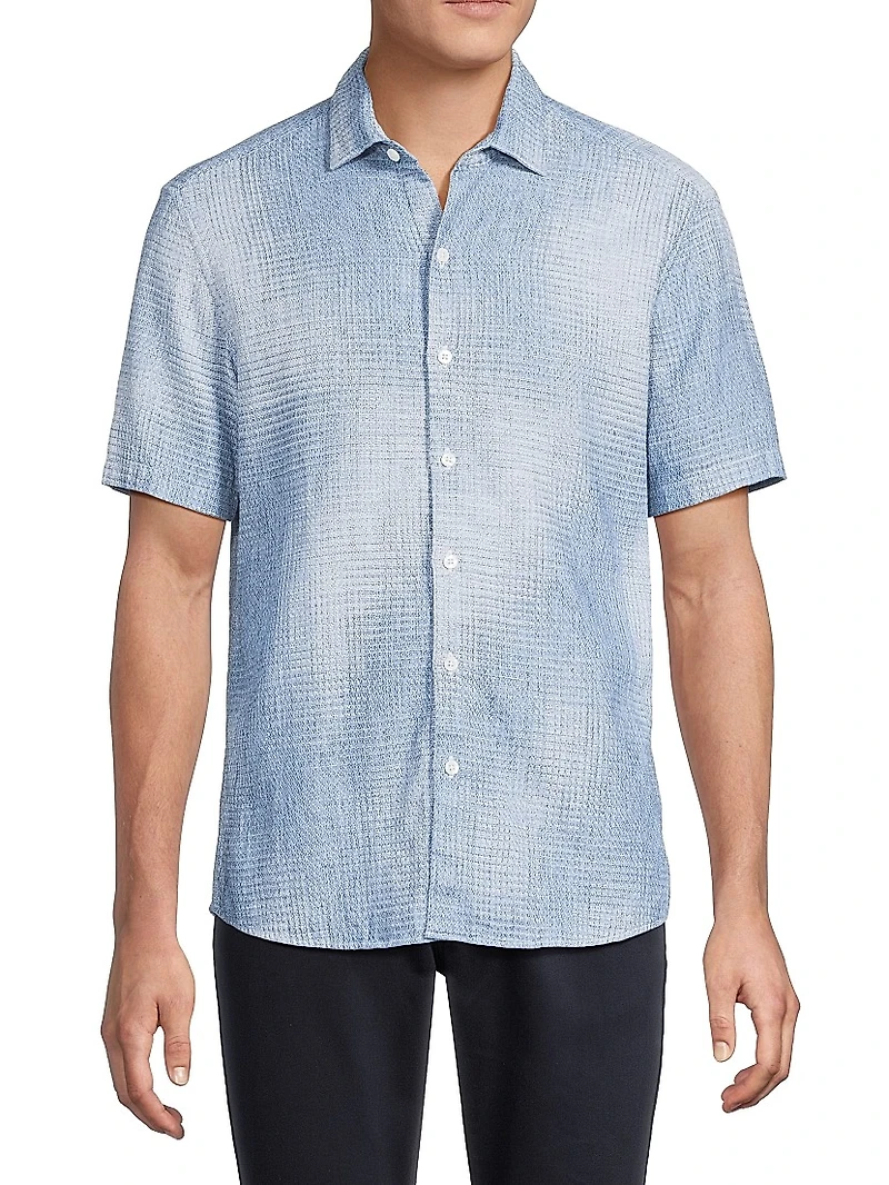 Ferris Woven Cotton-Linen Shirt