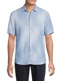 Ferris Woven Cotton-Linen Shirt
