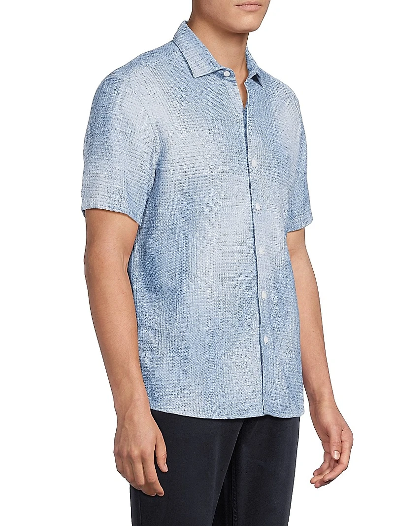 Ferris Woven Cotton-Linen Shirt