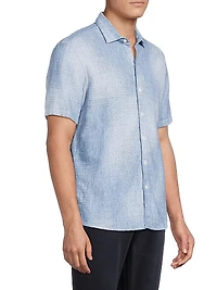 Ferris Woven Cotton-Linen Shirt
