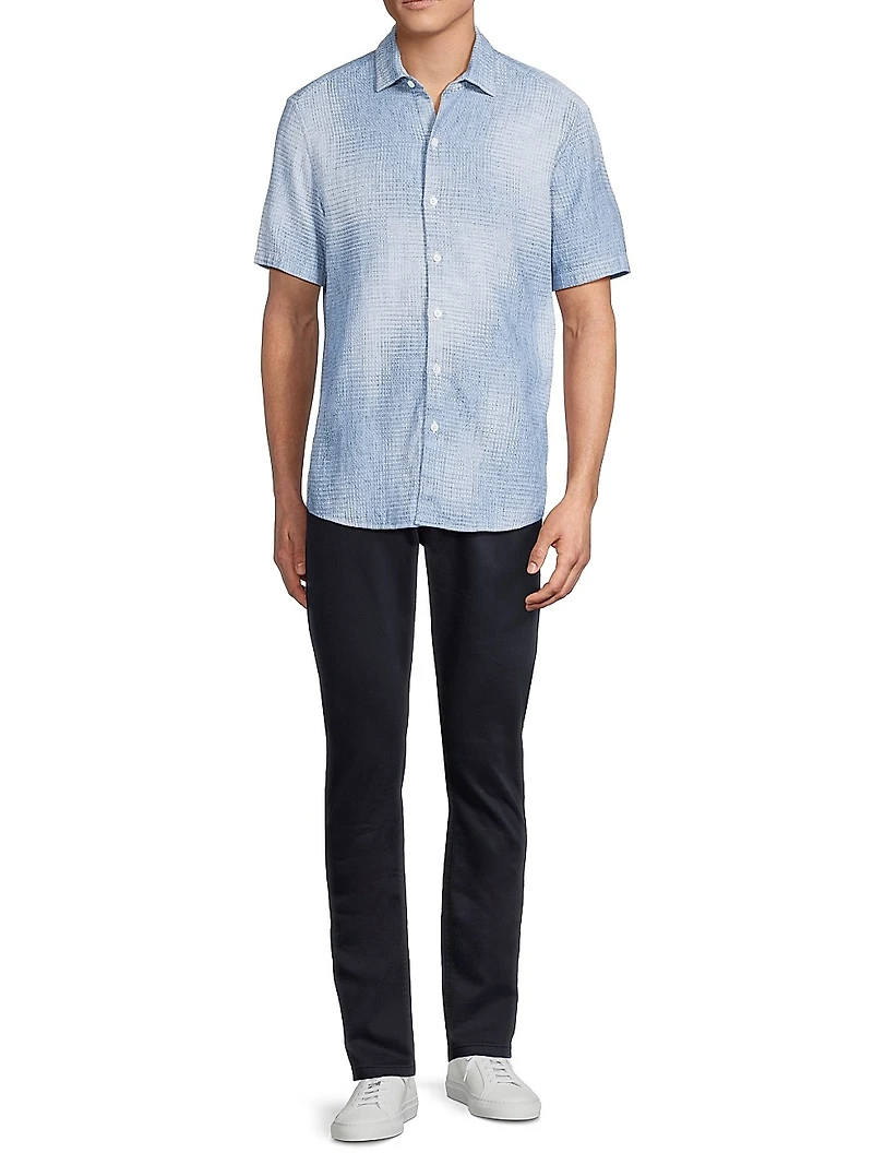 Ferris Woven Cotton-Linen Shirt