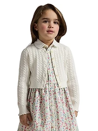 Little Girl's & Girl's Cotton Knit Cardigan