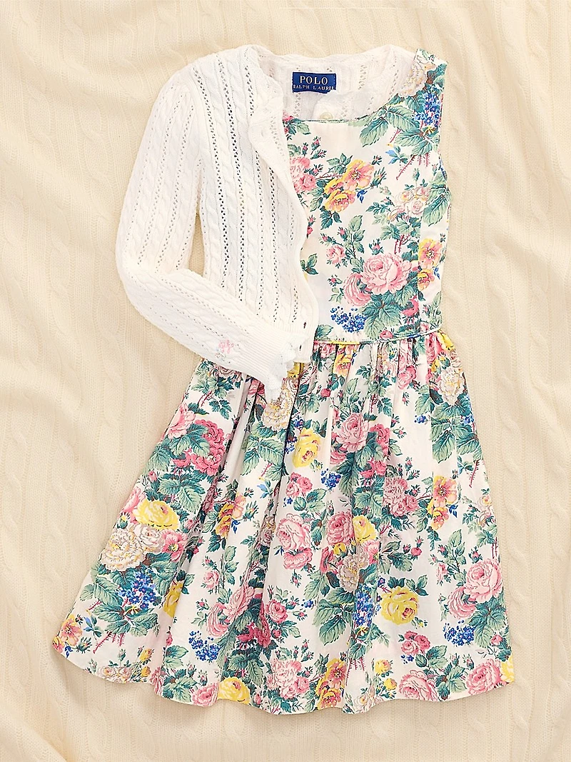 Little Girl's & Girl's Cotton Knit Cardigan