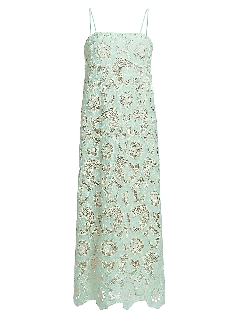 Carrie Crocheted Sheath Midi-Dress