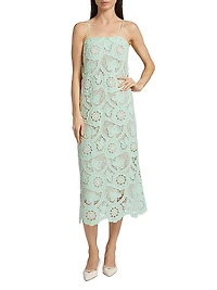 Carrie Crocheted Sheath Midi-Dress