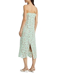 Carrie Crocheted Sheath Midi-Dress