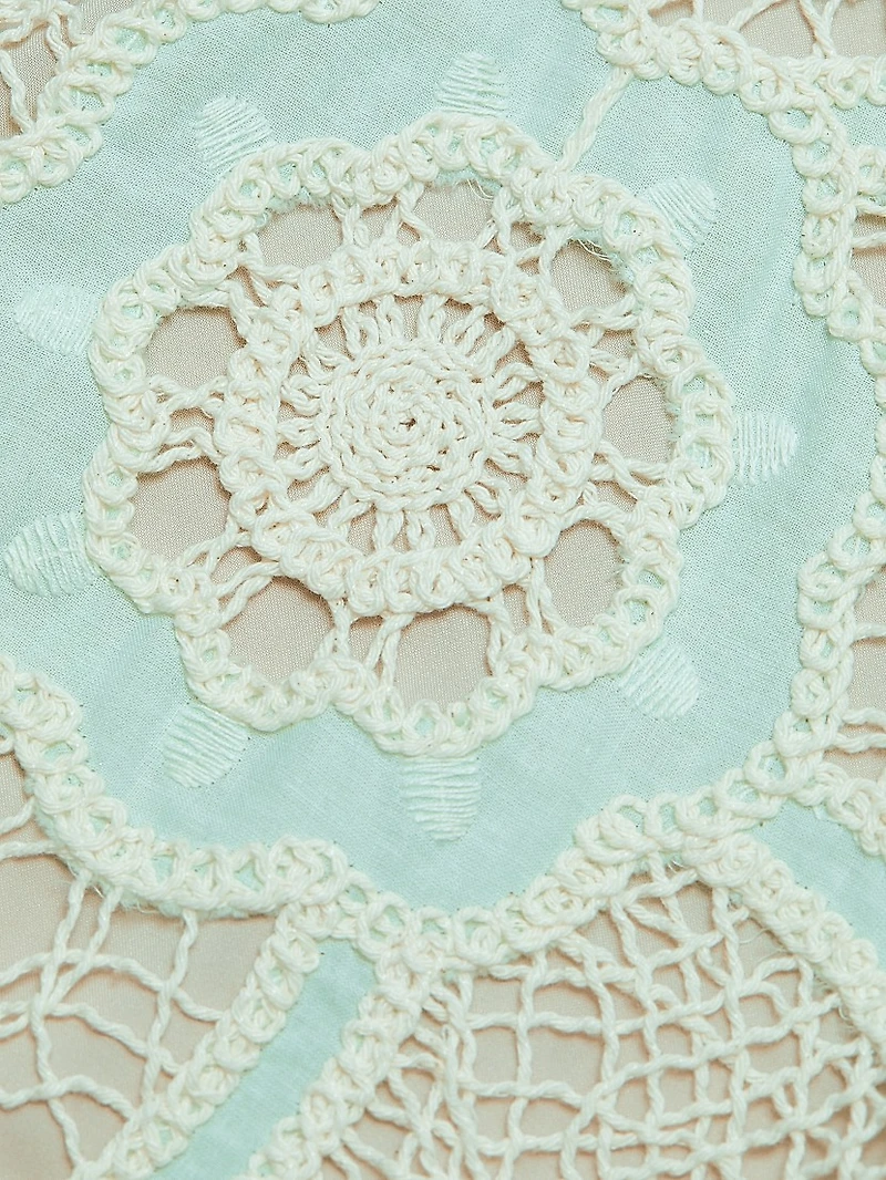 Carrie Crocheted Sheath Midi-Dress