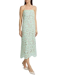 Carrie Crocheted Sheath Midi-Dress