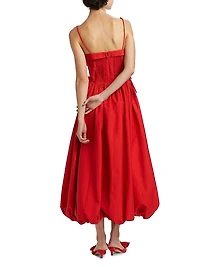 Taryn Bubble-Hem Maxi Dress