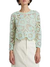 Pippa Crocheted Cotton Top