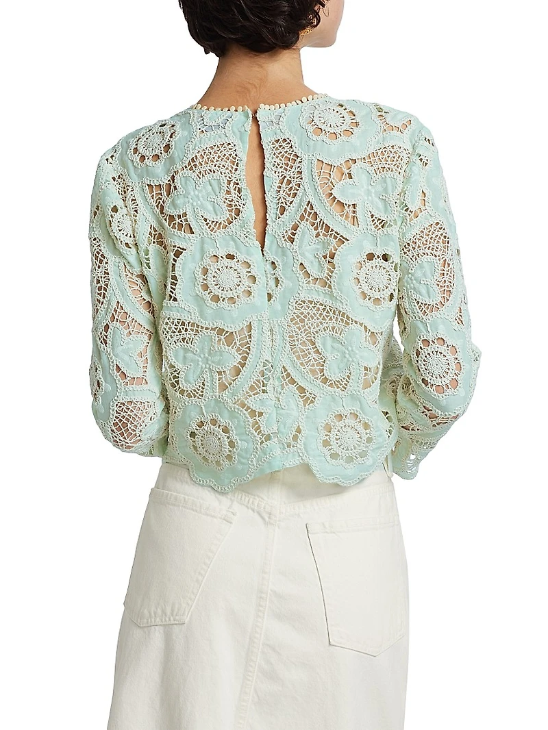 Pippa Crocheted Cotton Top