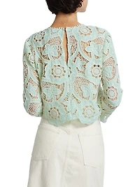 Pippa Crocheted Cotton Top