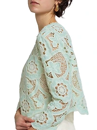 Pippa Crocheted Cotton Top