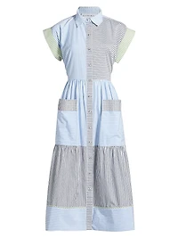 Sarah Striped Midi Shirtdress