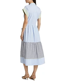 Sarah Striped Midi Shirtdress