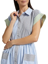 Sarah Striped Midi Shirtdress