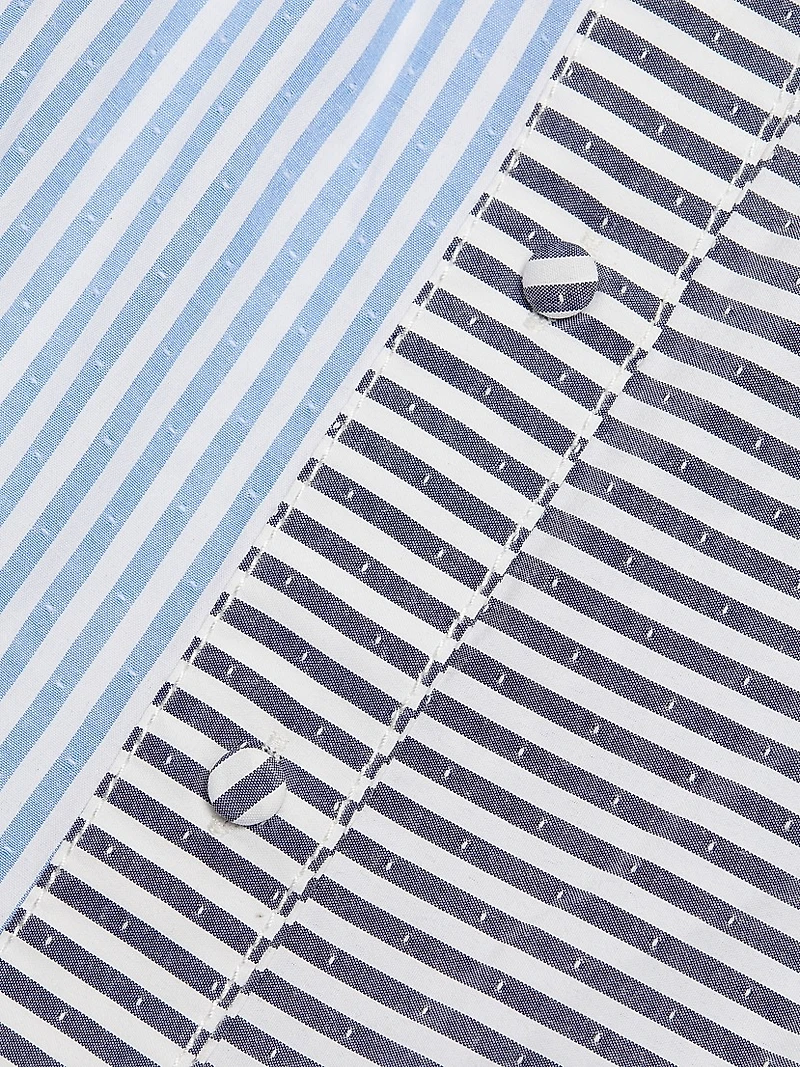 Sarah Striped Midi Shirtdress