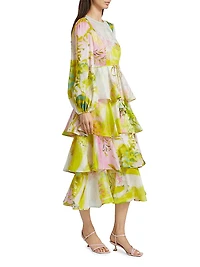 Chelsea Tiered Floral Maxi Dress