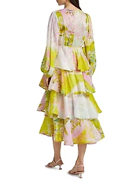 Chelsea Tiered Floral Maxi Dress