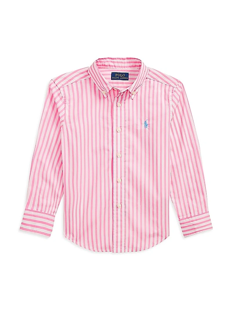 Little Boy's & Boy's Striped Button-Up Shirt